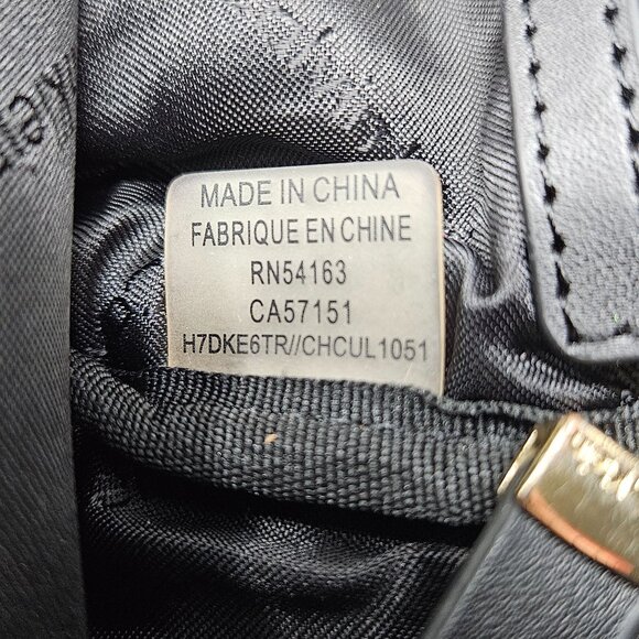 Calvin Klein Mini Back Pack Black Gold Zipper Adjustable Straps Pockets RN54163 main image 8